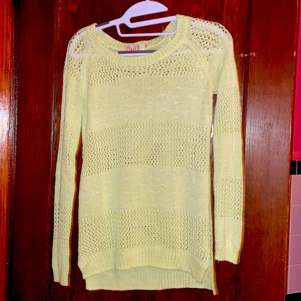 Green see through comfy cute sweater